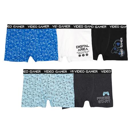 La Redoute Collections  Lot de 5 boxers en coton imprimés jeux vidéos 