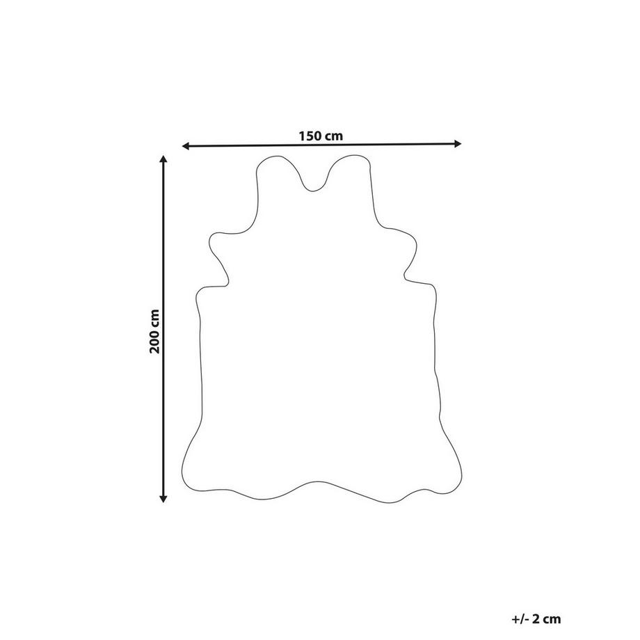 Beliani Tappeto in pelliccia sintetica en Finta pelliccia Rustico KNOLL  