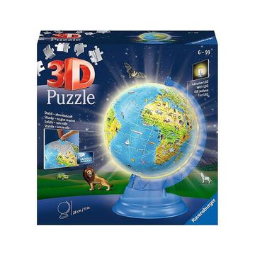 Puzzle Puzzleball Kinderglobus mit Licht (180Teile)