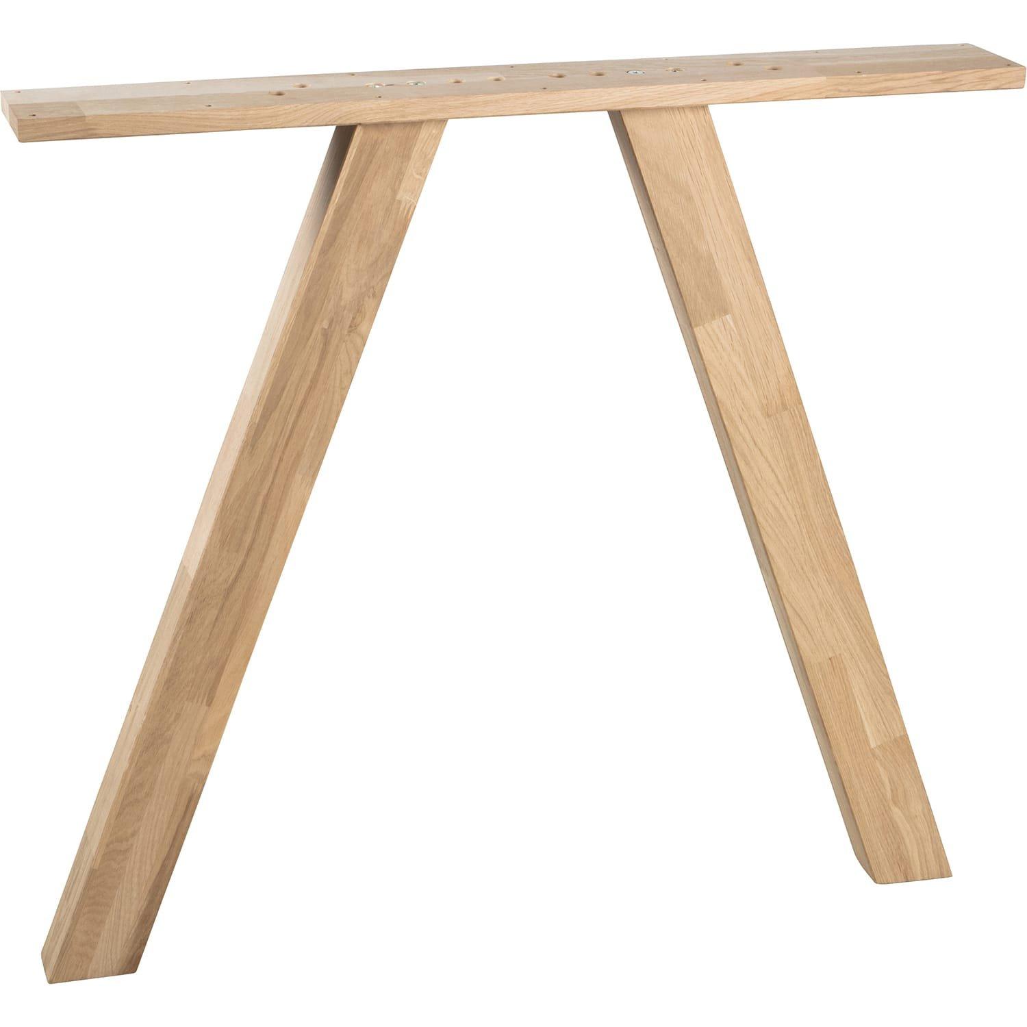 mutoni Structure de table Tablo 3 positions chêne FSC (lot de 2)  