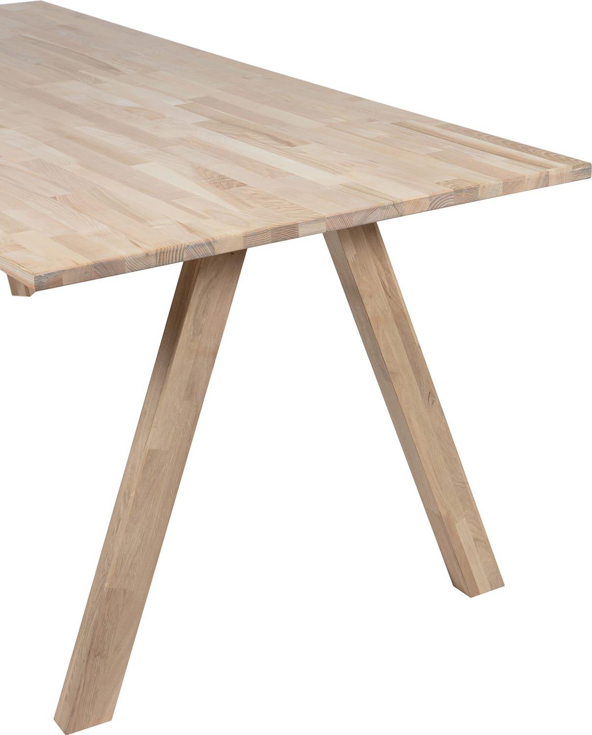 mutoni Structure de table Tablo 3 positions chêne FSC (lot de 2)  