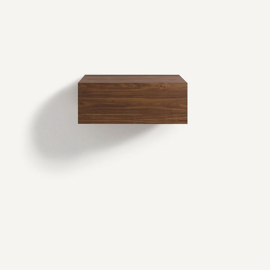 AM.PM Chevet suspendu 1 tiroir en noyer massif  