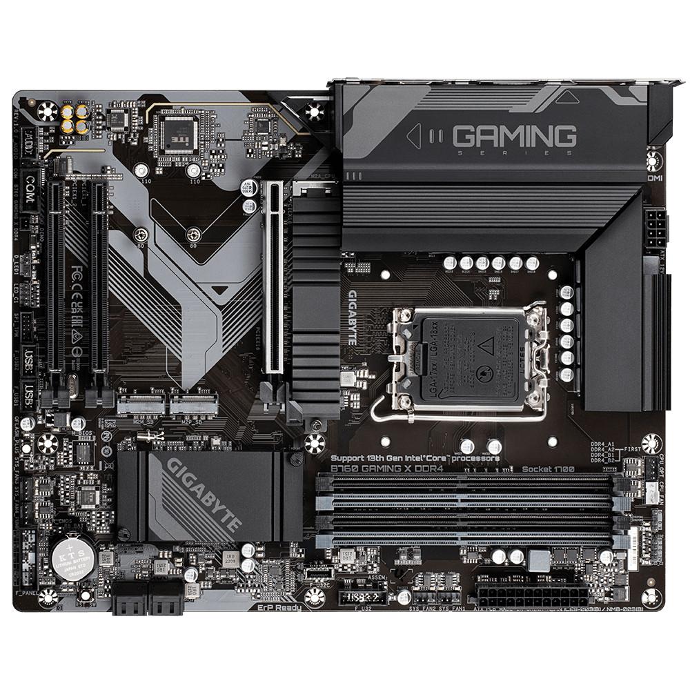 Gigabyte  B760 GAMING X DDR4 Scheda madre - Supporta CPU Intel Core di 14a generazione, VRM digitale a 8+1+1 fasi, fino a 5333MHz DDR4 (OC), 3xPCIe 4.0 M.2, LAN 2.5GbE, USB 3.2 Gen 2 