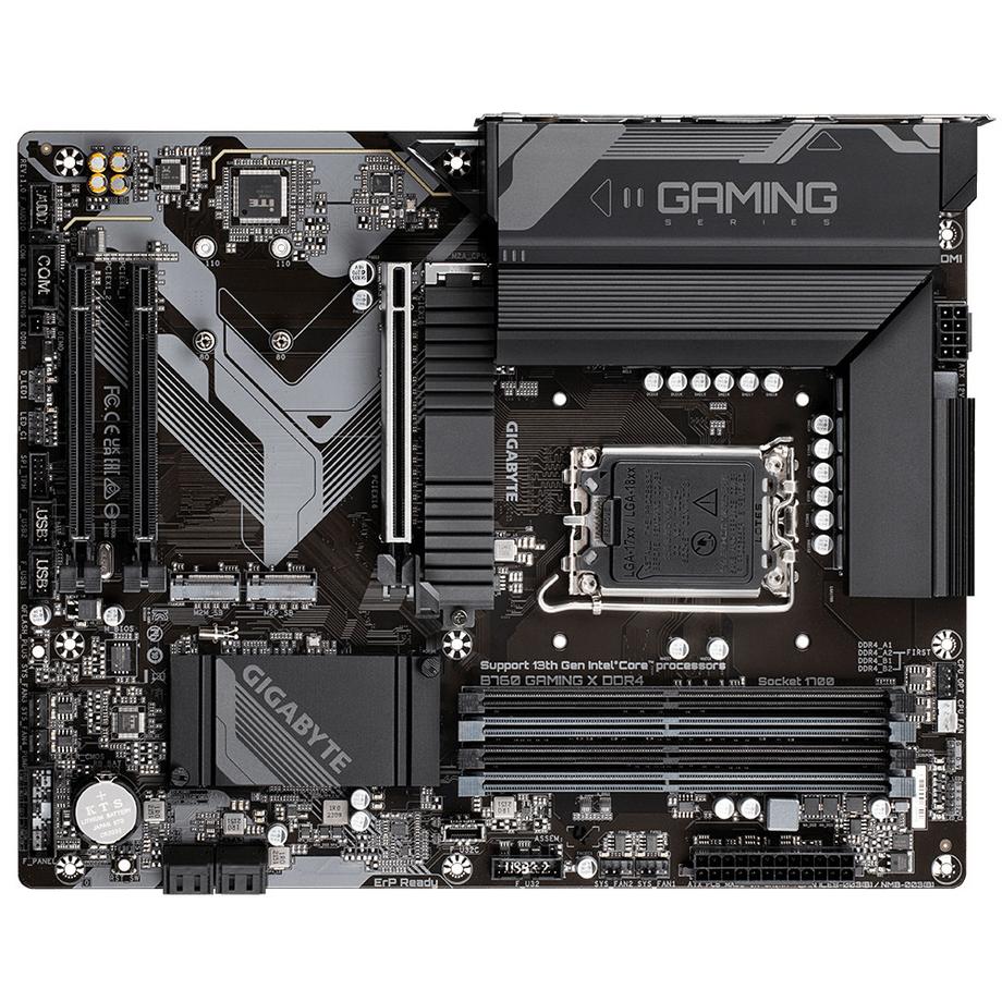 Gigabyte  B760 GAMING X DDR4 Motherboard - Unterstützt Intel Core 14. Generation CPUs, 8+1+1 Phasen Digital VRM, bis zu 5333MHz DDR4 (OC), 3xPCIe 4.0 M.2, 2.5GbE LAN, USB 3.2 Gen 2 