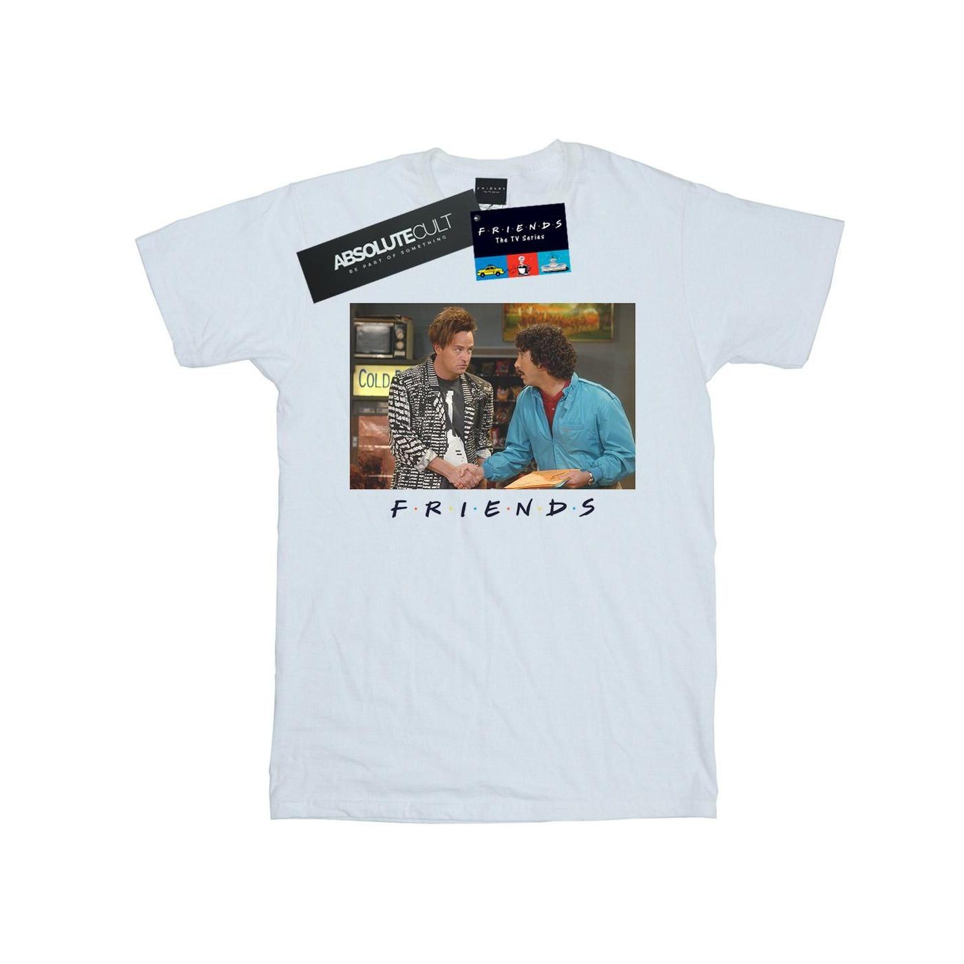 Image of Ross And Chandler Handshake Tshirt Damen Weiss XL
