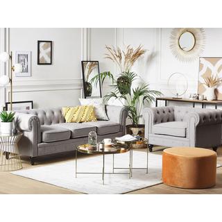 Beliani Ensemble de salon en Polyester Moderne CHESTERFIELD  