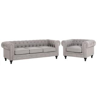 Beliani Ensemble de salon en Polyester Moderne CHESTERFIELD  