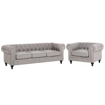 Ensemble de salon en Polyester Moderne CHESTERFIELD