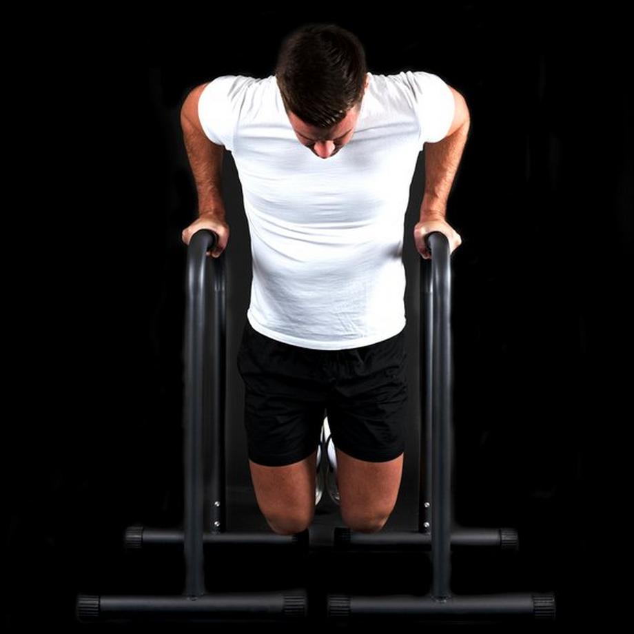 GladiatorFit  Barres parallèles / station dips 3 hauteurs en acier renforcé GladiatorFit 
