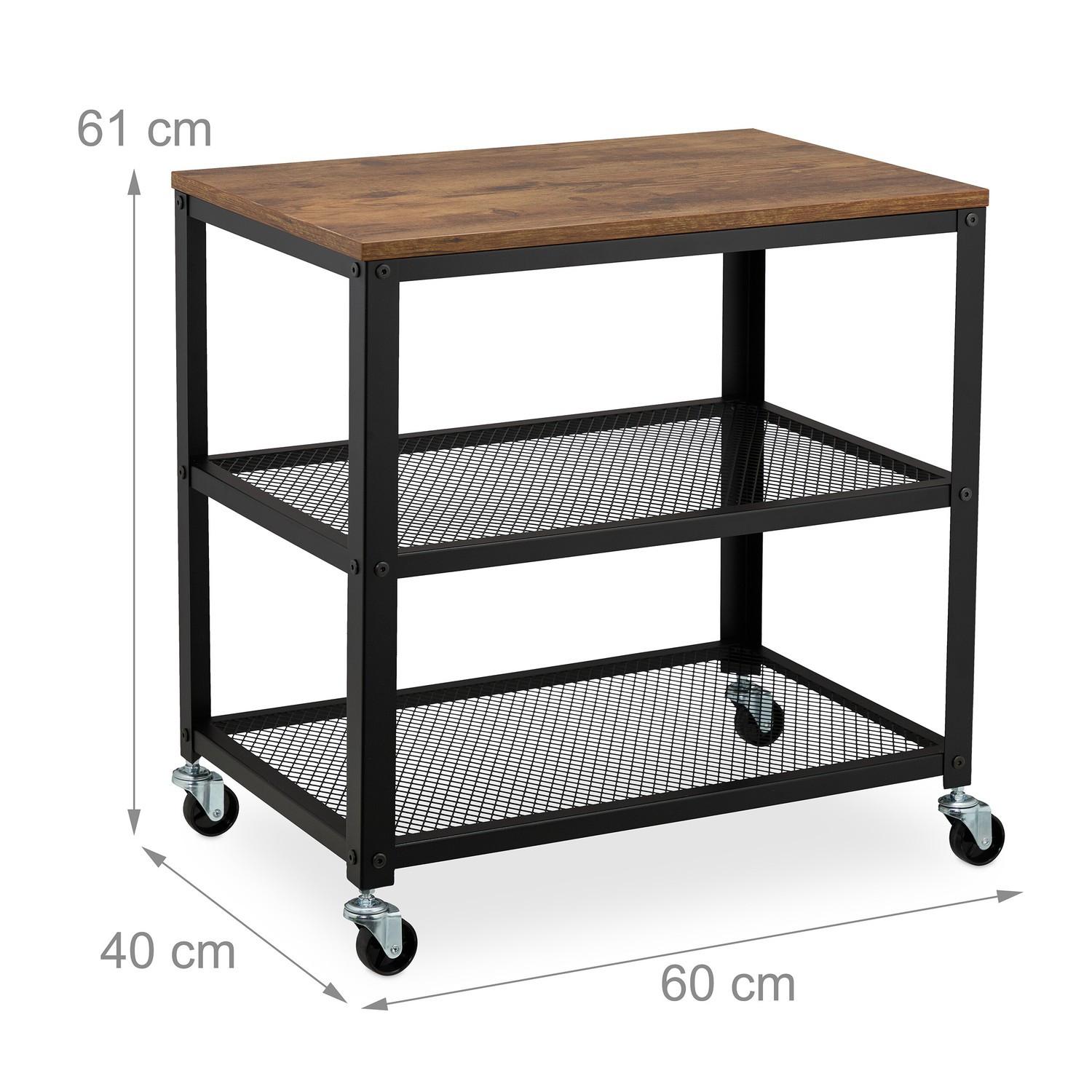Northix Servierwagen im Industriedesign  