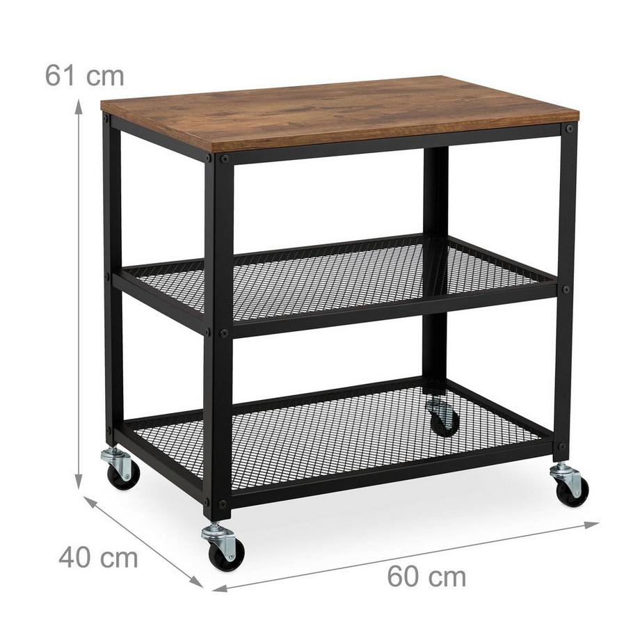 Northix Carrello di design industriale  