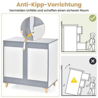 Northix Commode moderne avec tiroirs, meuble à tiroirs pour chambre à coucher et armoire  