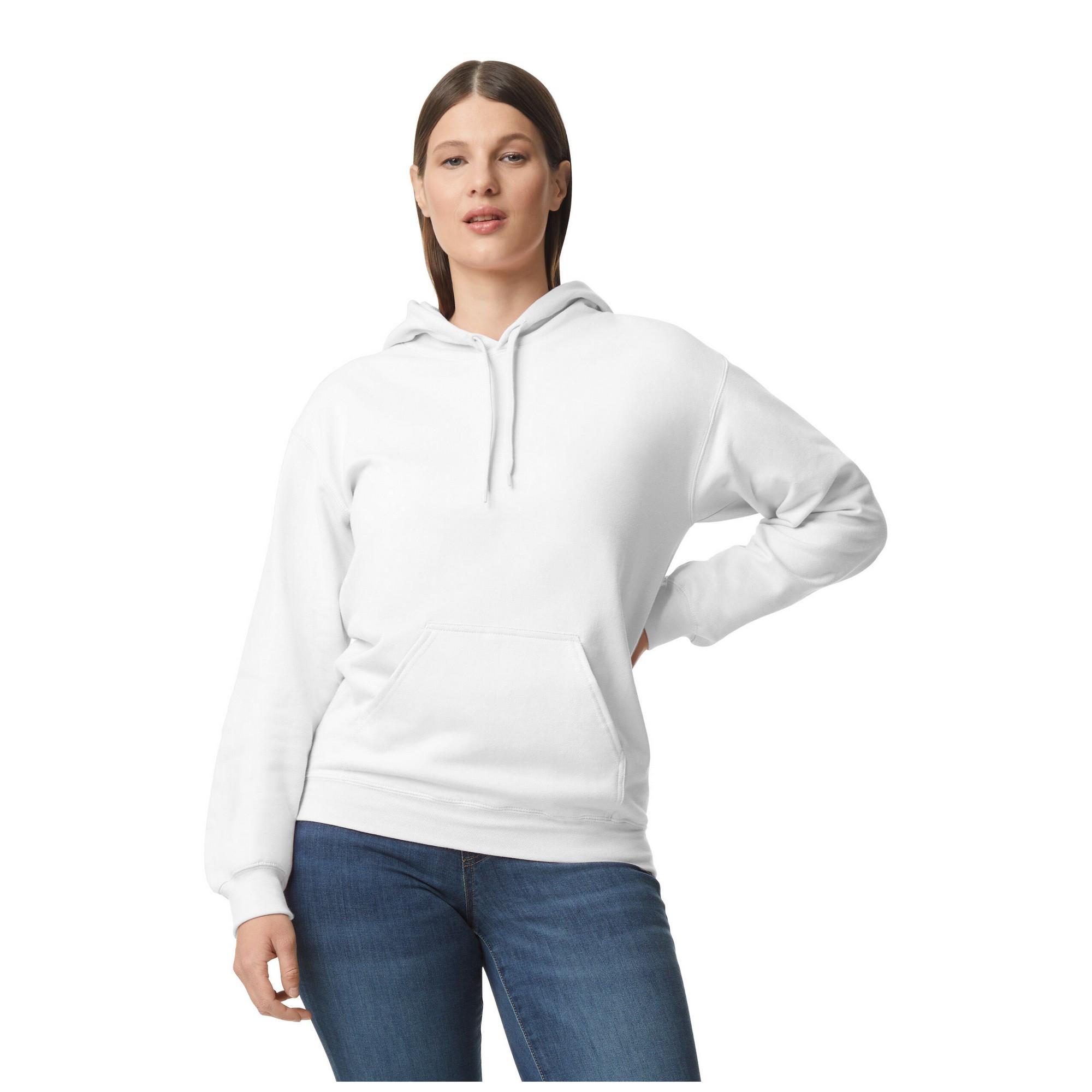 Image of Softstyle Kapuzenpullover Mittelschwer Damen Weiss 5XL