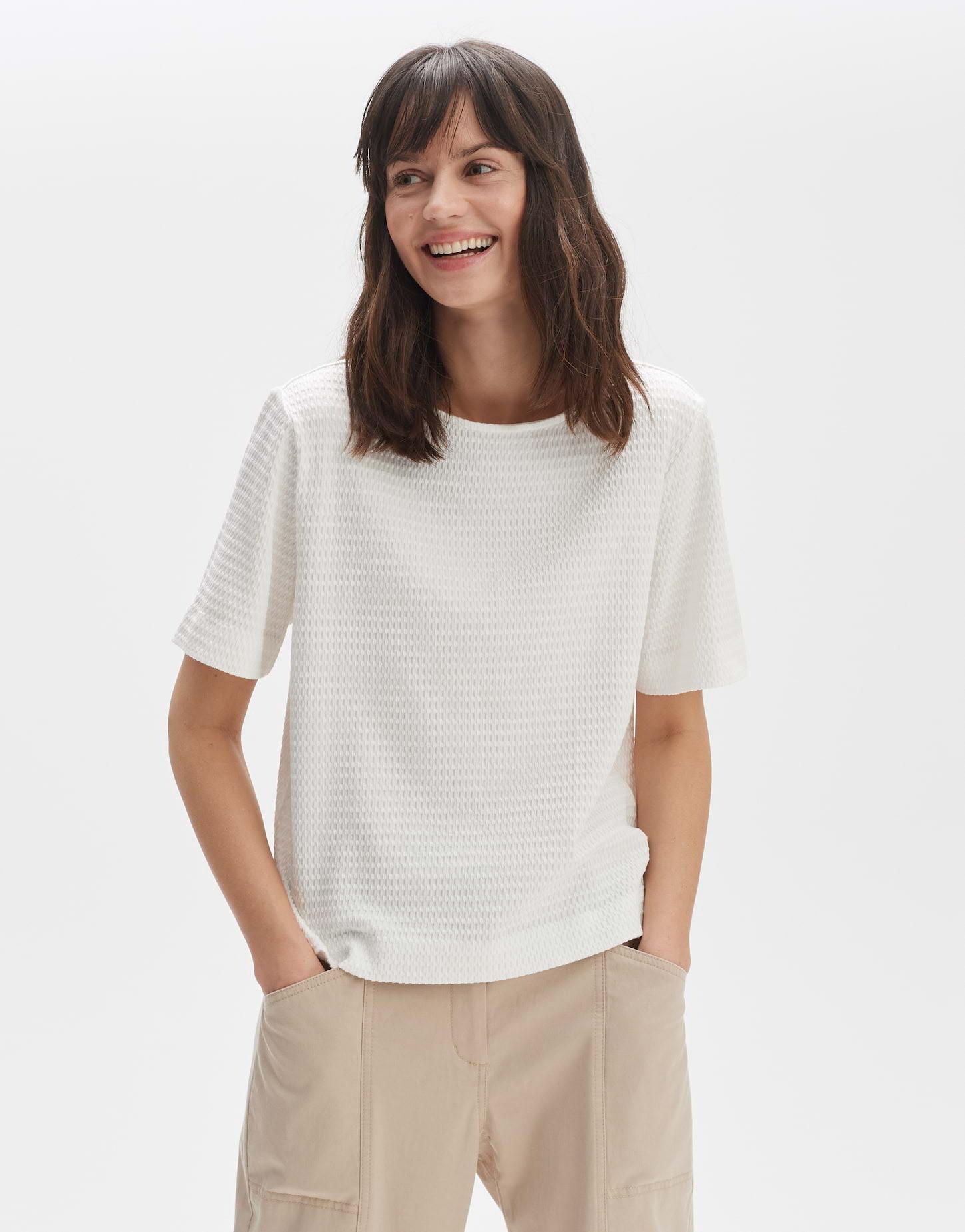 Image of Shirt Serke Gerader Schnitt Damen Elfenbein 44