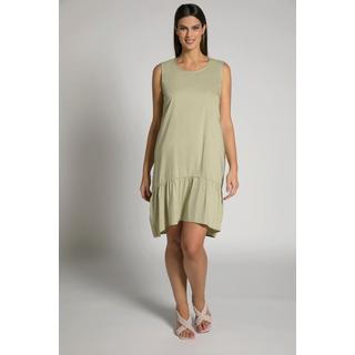 Ulla Popken  Robe midi, base volantée, ligne A, encolure arrondie 