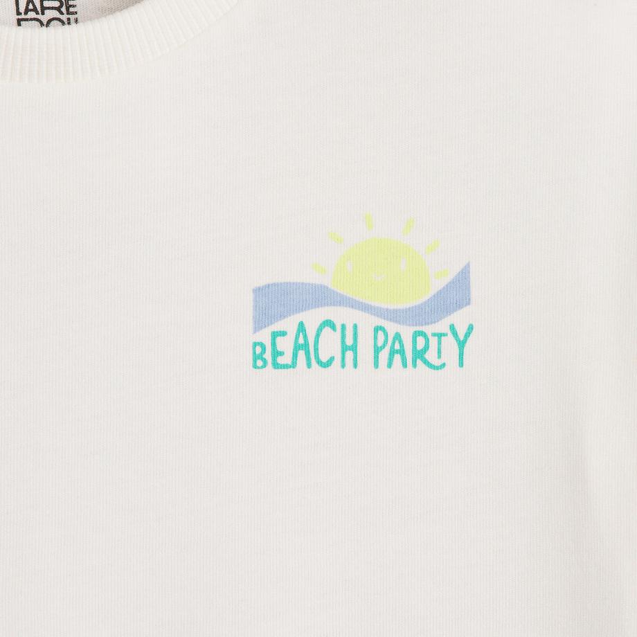 La Redoute Collections  T-Shirt mit Rundhals und Motiv hinten 