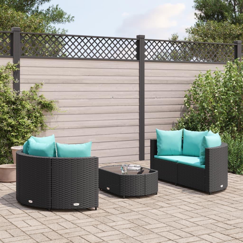 VidaXL Gartensofagarnitur poly-rattan  