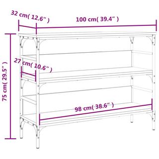 VidaXL Table console bois d'ingénierie  