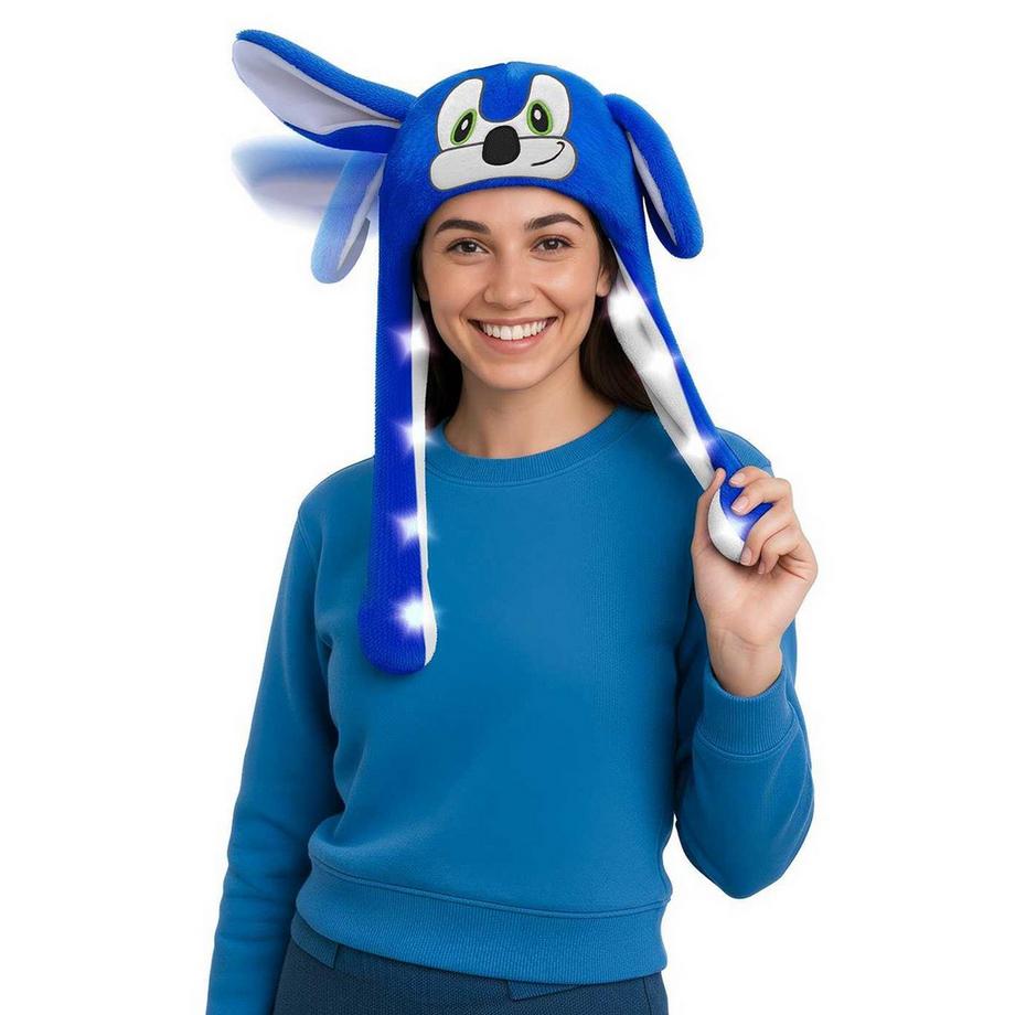 Fiestas Guirca Chapeau Lumineux Chien avec Oreilles LED  