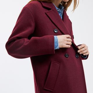 La Redoute Collections  Manteau drap laine mélangée 