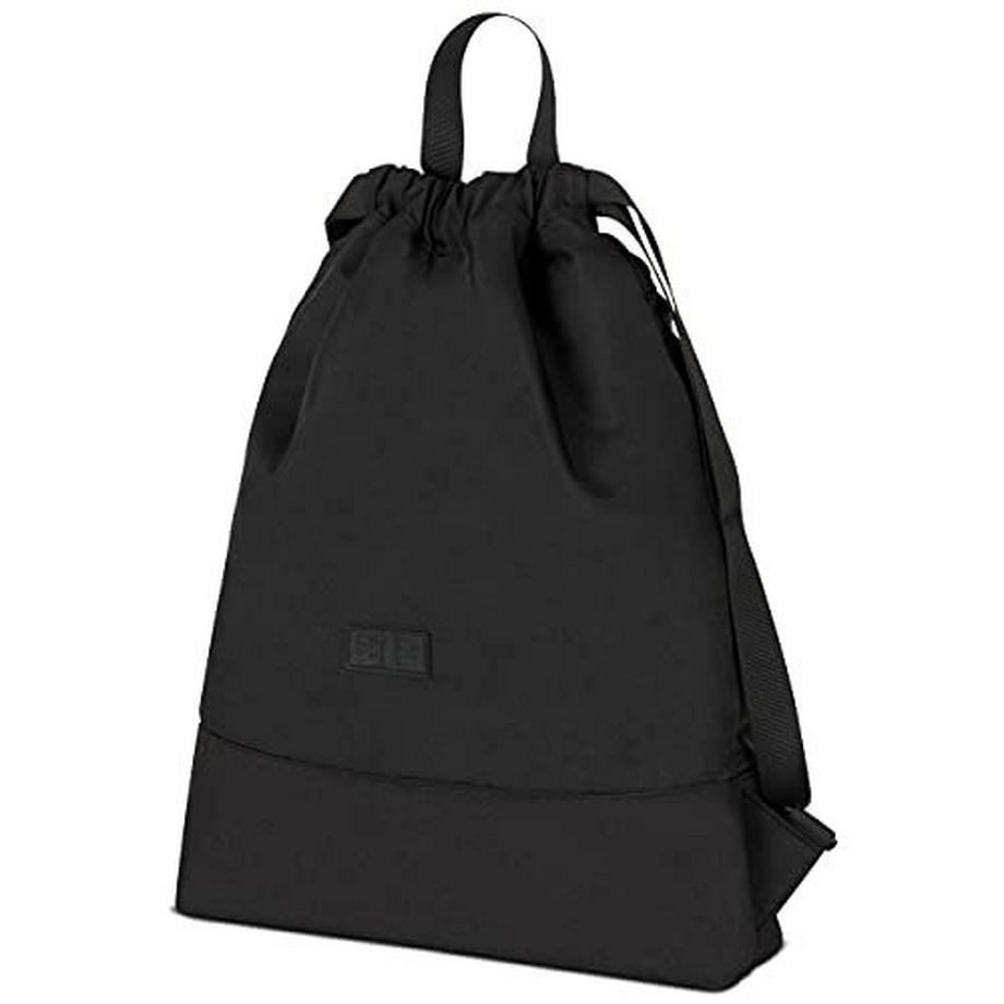 Only-bags.store  Gym Bag Black - No 7 - Rucksack für Sport und Festival - Tasche Rucksack klein mit Innentasche - 