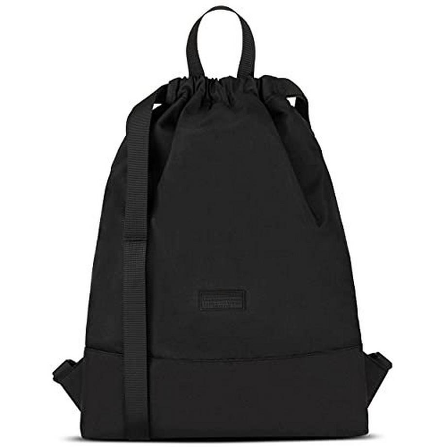 Only-bags.store  Gym Bag Black - No 7 - Rucksack für Sport und Festival - Tasche Rucksack klein mit Innentasche - 