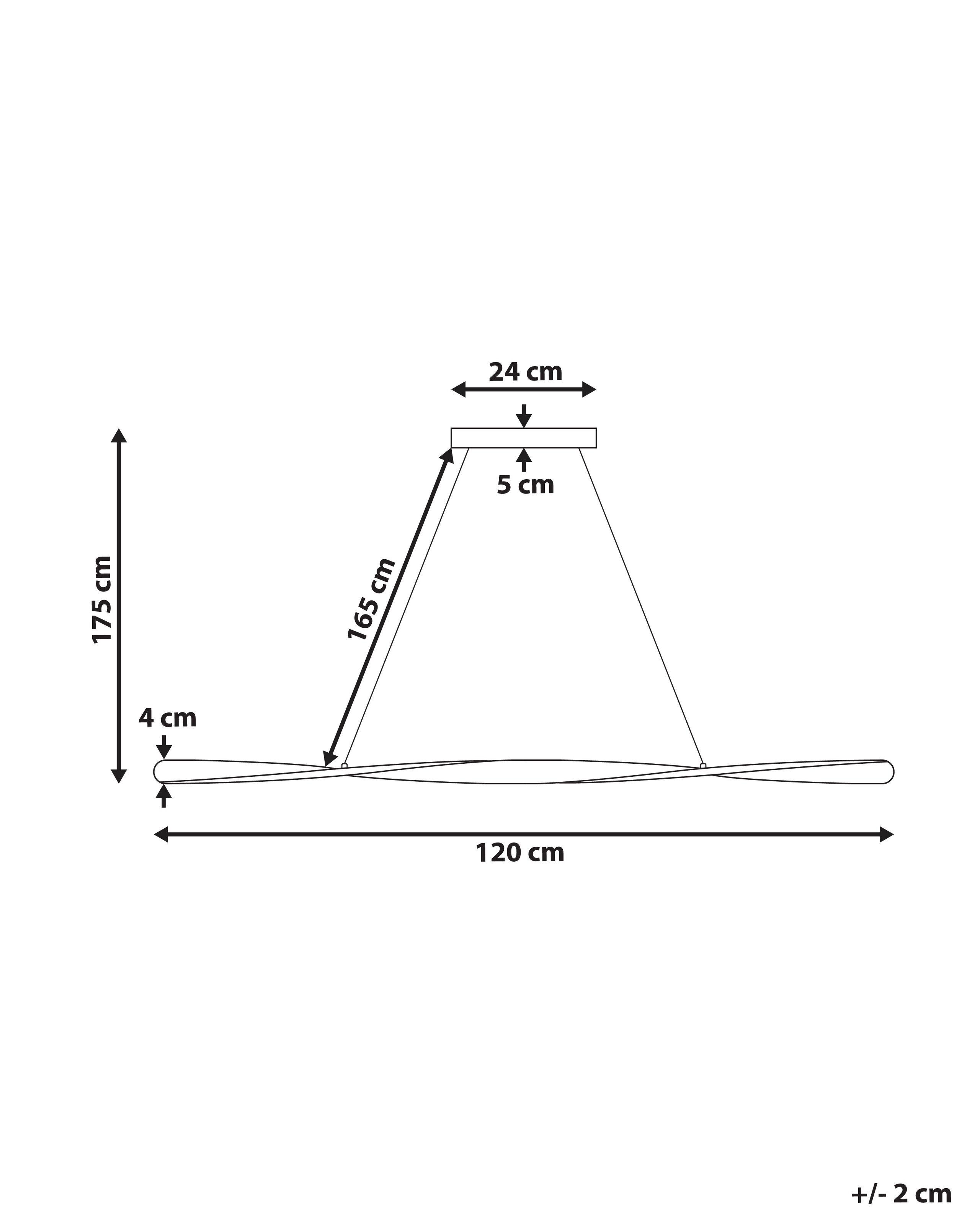 Beliani Lampe suspension en Métal Moderne MAHOI  