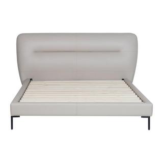 Vente-unique Letto 160 x 200 cm Pelle Tortora Con materasso - JODALA  