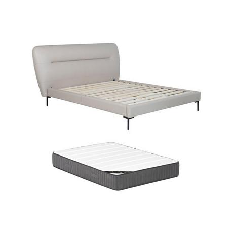 Vente-unique Letto 160 x 200 cm Pelle Tortora Con materasso - JODALA  