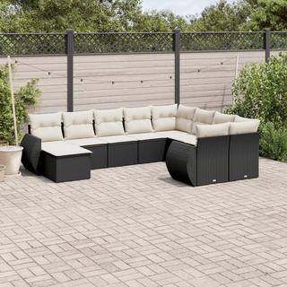 VidaXL set divano da giardino Polirattan  