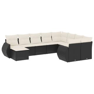 VidaXL set divano da giardino Polirattan  