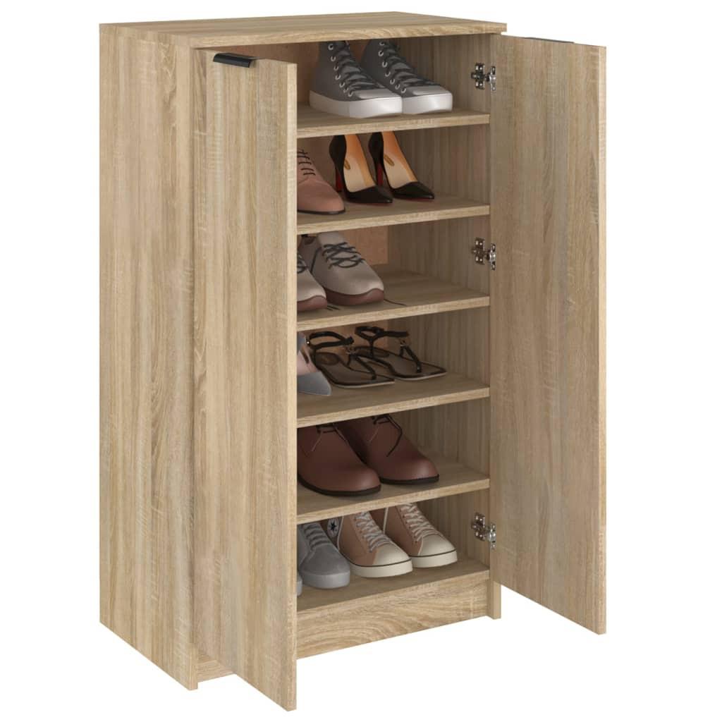 VidaXL Armoire à chaussures bois d'ingénierie  