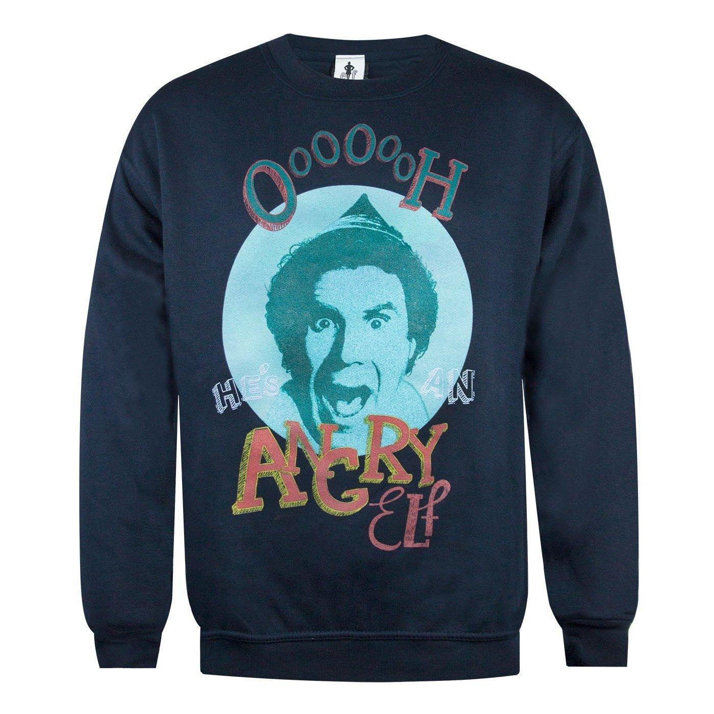 Image of Oh Hes Angry Sweatshirt Weihnachtliches Design Damen Marine M