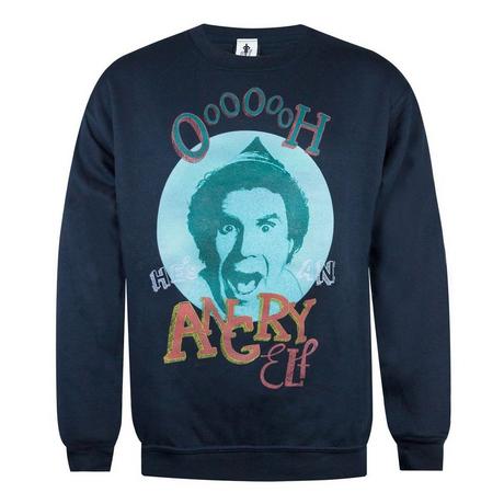 Elf  Oh Hes Angry Sweatshirt  weihnachtliches Design 