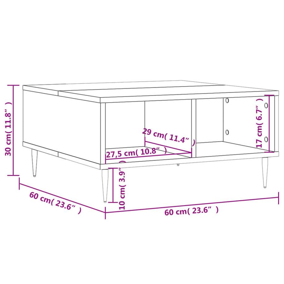 VidaXL Couchtisch holzwerkstoff  