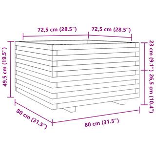 VidaXL fioriera da giardino Legno di douglas  