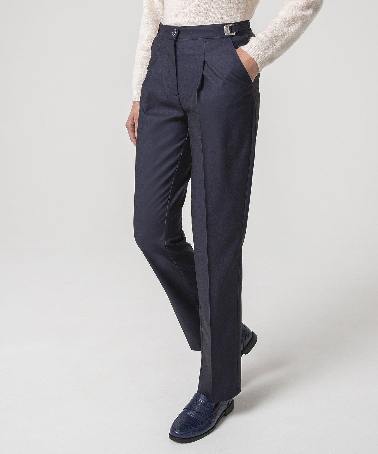 Image of Hose Mit Variabler Bundweite, 2 Körpergrößen. Damen Blau 42