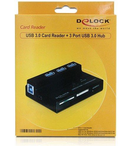 DeLock  91721 LECTEUR DE CARTE M?MOIRE USB 3.2 GEN 1 (3.1 GEN 1) NOIR 