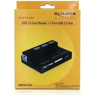 DeLock  91721 LECTEUR DE CARTE M?MOIRE USB 3.2 GEN 1 (3.1 GEN 1) NOIR 