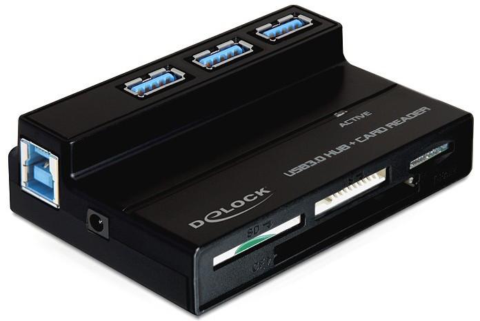 DeLock  91721 LECTEUR DE CARTE M?MOIRE USB 3.2 GEN 1 (3.1 GEN 1) NOIR 