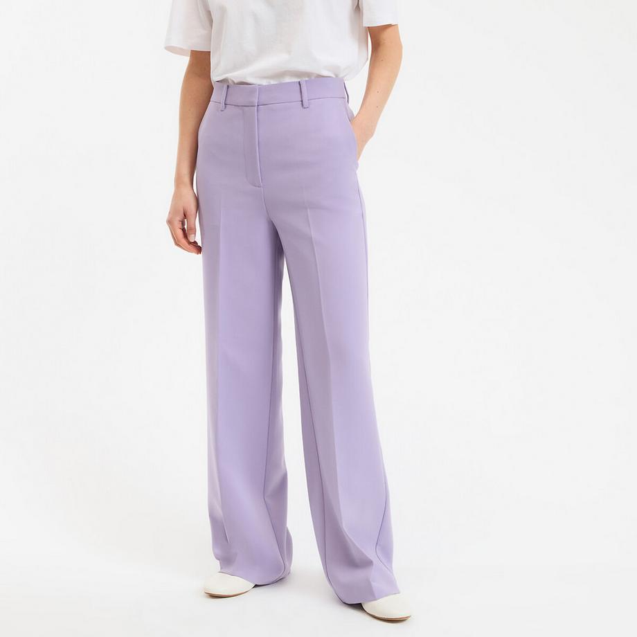 Pantalon large en polyviscose