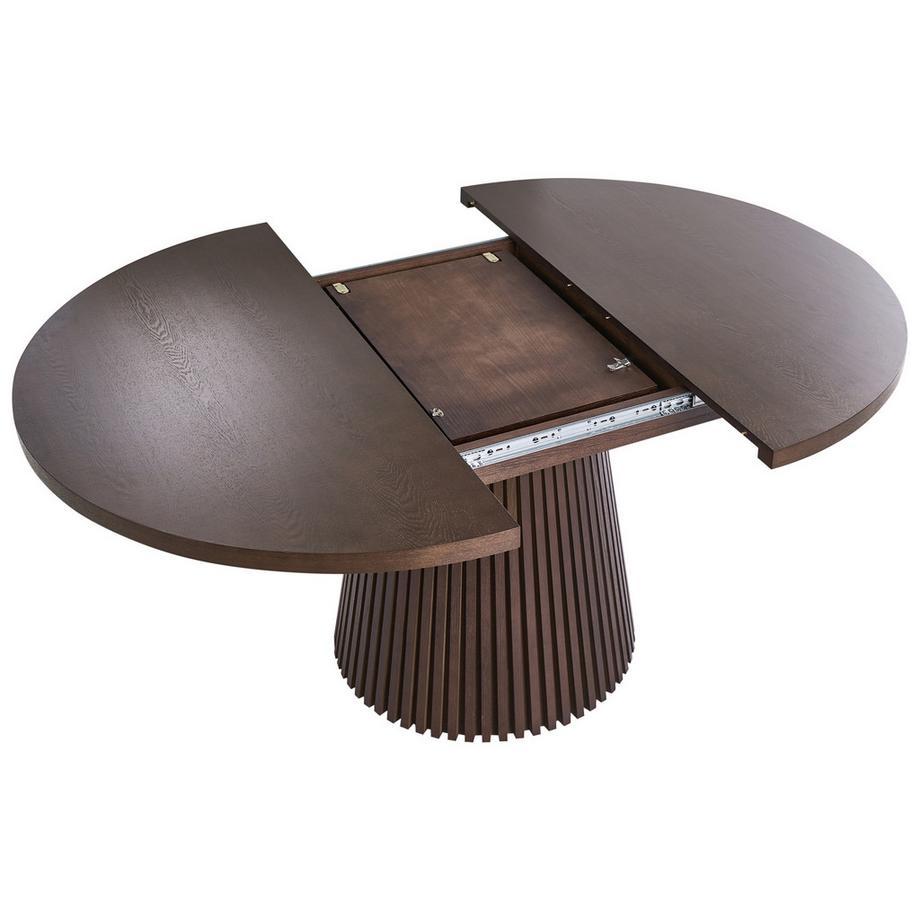 Beliani Table de salle à manger extensible en MDF Rustique MOORE  