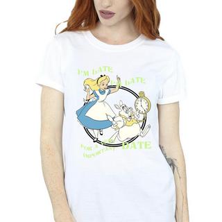 Disney  Alice In Wonderland I'm Late TShirt 