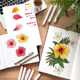 Ohuhu Kunst-Skizzenbuch mit Hardcover 156 Seiten  