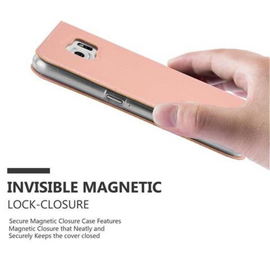 Cadorabo  Housse compatible avec Samsung Galaxy S6 - Coque de protection avec fermeture magnétique, fonction de support et compartiment pour carte 