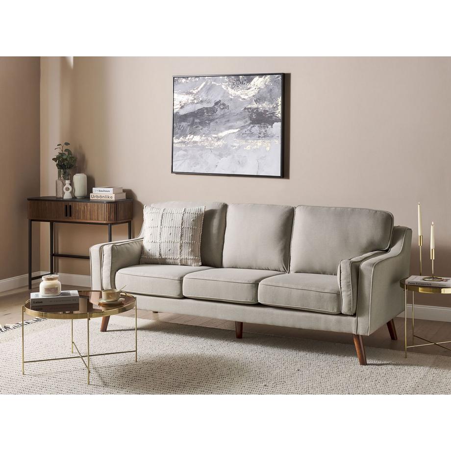 Beliani 3 Sitzer Sofa aus Stoff  LOKKA  