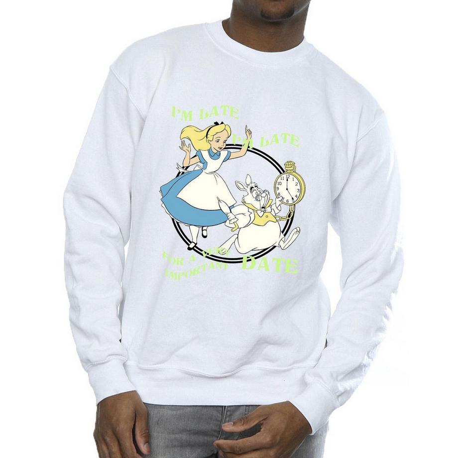 Disney Alice Au Pays Des Merveilles I'm Late Sweatshirt  