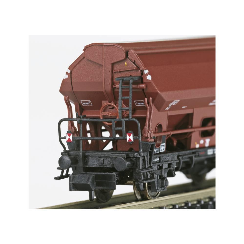 MiniTrix  Lot de 4 wagons de marchandises de la DB, MHI 