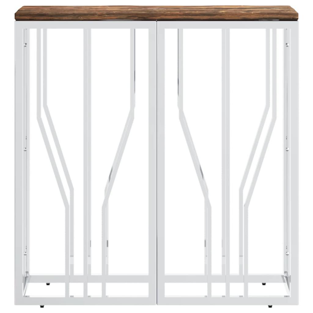 VidaXL Table console acier inoxydable  