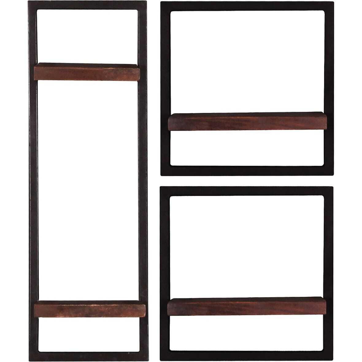 Image of Wandregal Elvana natur 65x25x75 (3-tlg) Wandregal Elvana natur 65x25x75 (3-tlg)